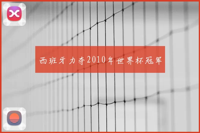 西班牙力夺2010年世界杯冠军